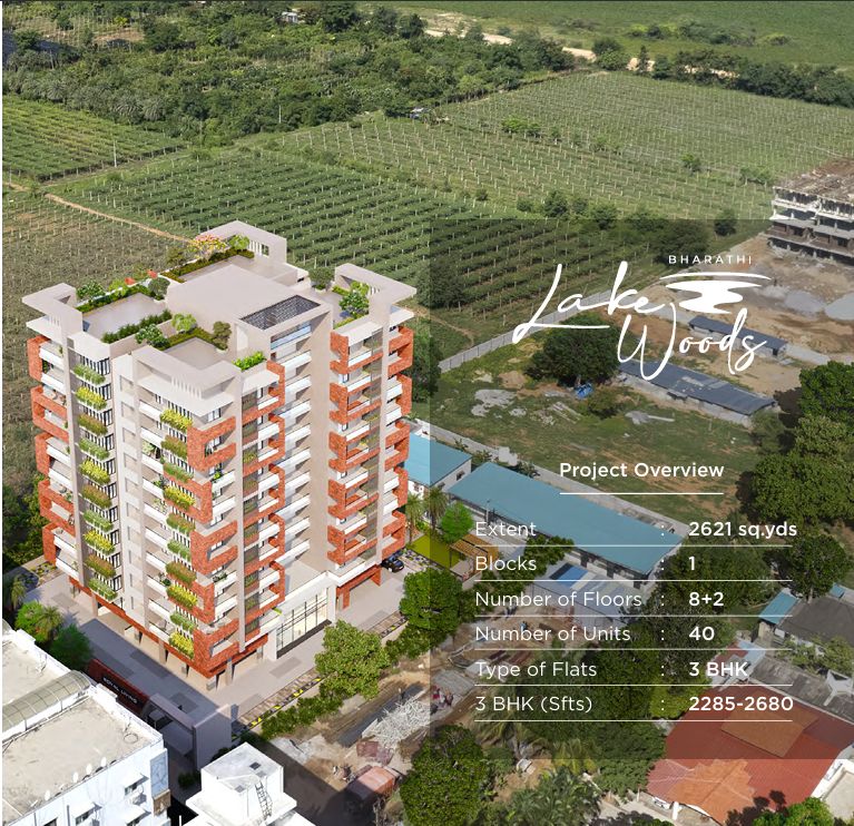 3 BHK Flats for Sale in Bharathi Lake Woods, Hyderabad — photo 2 of 3